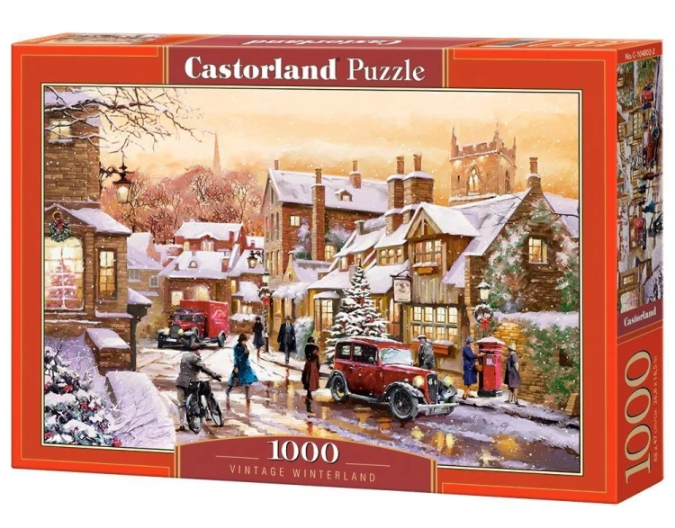 Puzzle 1000 Vintage Winterland CASTOR, Castorland
