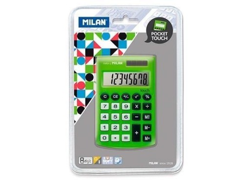 Kalkulator Pocket Touch zielony MILAN, MILAN