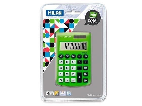 Kalkulator Pocket Touch zielony MILAN, MILAN