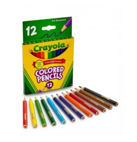 Kredki ołówkowe mini 12 kolorów CRAYOLA, Crayola