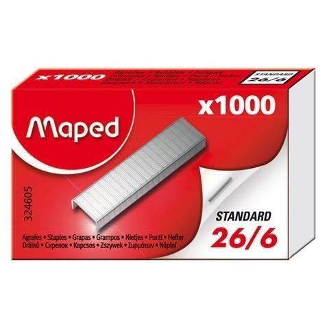 Zszywki 26/6 1000szt MAPED, Maped