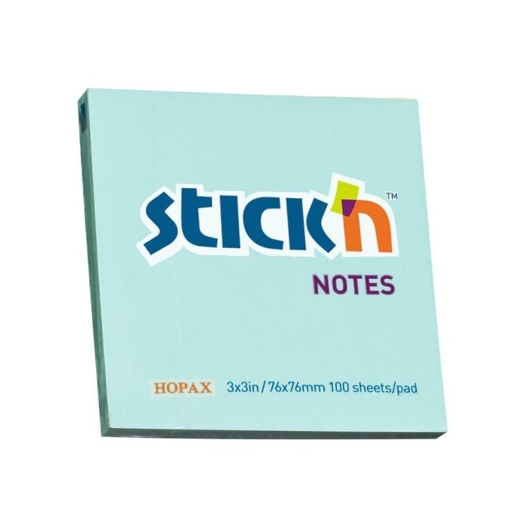 Notes samoprzylepny niebieski pastelowy, Stickn