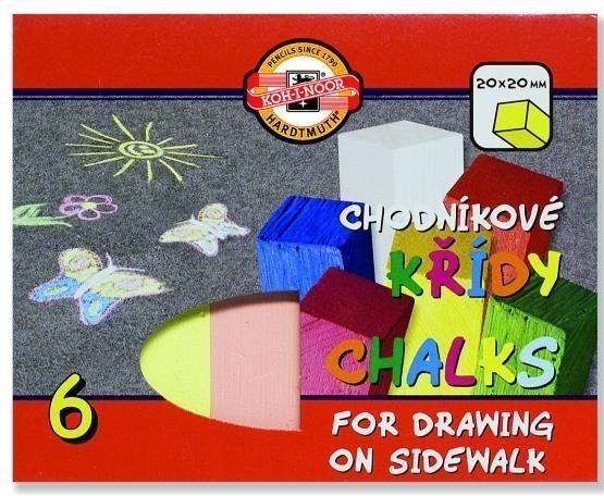 Kreda chodnikowa 6 kolorów, Koh-I-Noor
