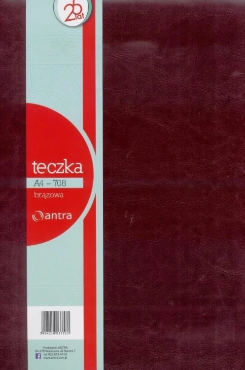 Teczka A4 708 czerwona, Antra