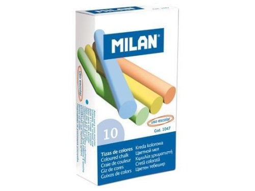 Kreda kolorowa 10 sztuk MILAN, MILAN