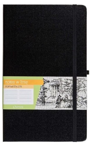 Notes A6 Linia Romantyzm Czarny ANTRA, Antra