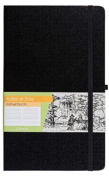 Notes A6 Linia Romantyzm Czarny ANTRA, Antra