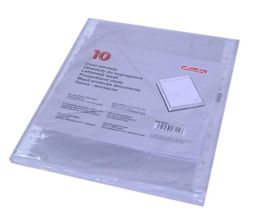 Obwoluta A4 przezroczysta (10szt), HERLITZ