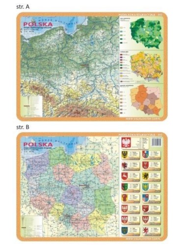 Podkładka edu. 062 - Polska mapy, Visual System
