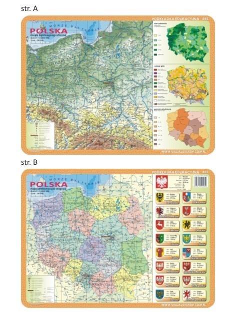 Podkładka edu. 062 - Polska mapy, Visual System
