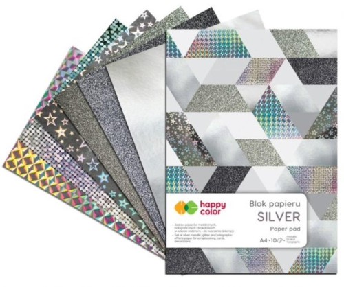 Blok A4/10K Silver 150g-230g HAPPY COLOR, GDD