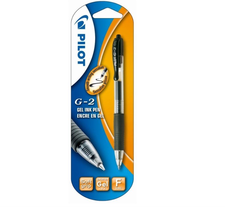 Długopis żelowy G2 czarny 0.5 PILOT, PILOT