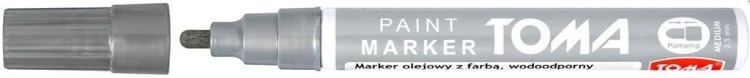 Marker olejowy srebrny TOMA, TOMA