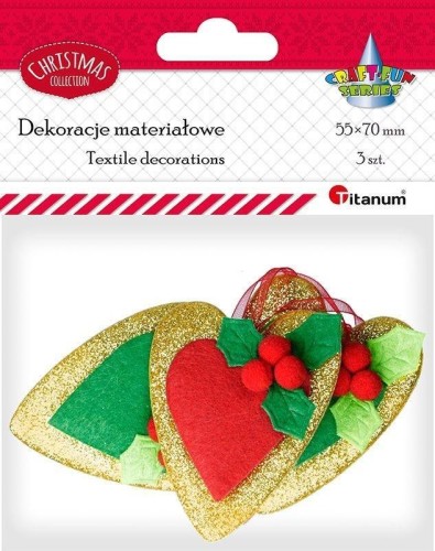 Filcowe serca 3szt, Titanum