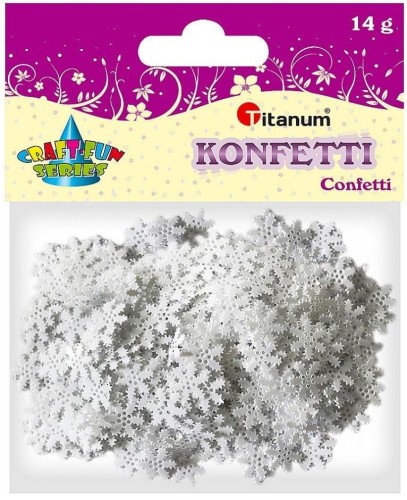 Konfetti płatki śniegu 14g, Titanum