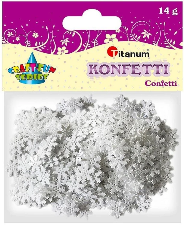 Konfetti płatki śniegu 14g, Titanum
