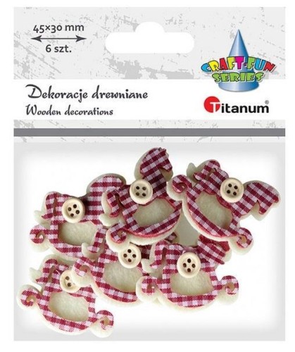 Filcowe koniki na biegunach 3D 6szt, Titanum