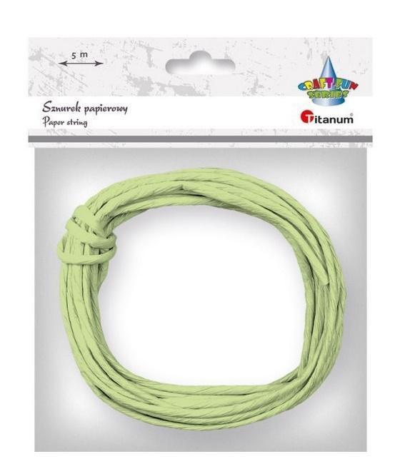 Sznurek papierowy 3.5mmx5m jasnozielony, Titanum