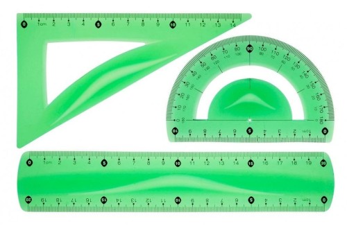 Zestaw geometryczny zielony BL010-ZK, Tetis