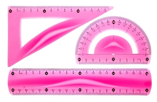 Zestaw geometryczny różowy BL010-RK, Tetis