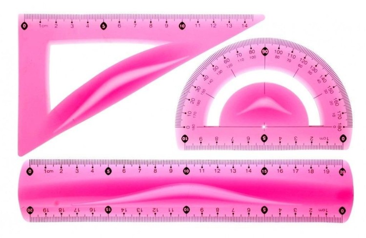 Zestaw geometryczny różowy BL010-RK, Tetis