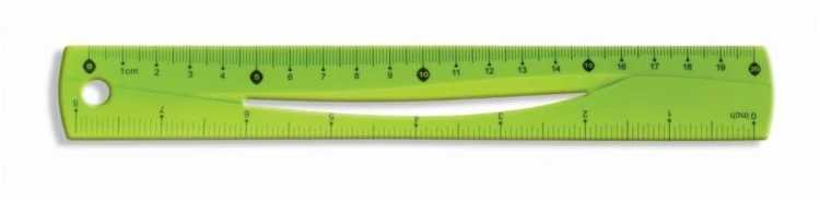 Linijka zielona 20cm BL020-ZB, Tetis