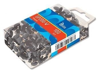 Pinezki czarne 100szt. GP200-V, Tetis