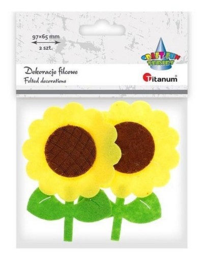 Filcowe słoneczniki 3D 2szt, Titanum