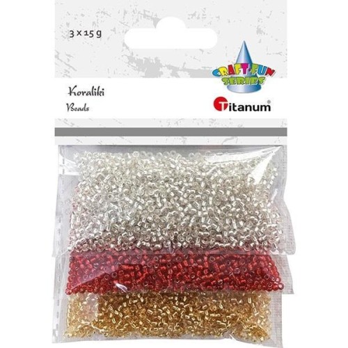 Koraliki plastikowe 15g, Titanum