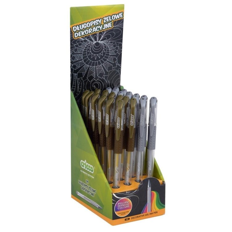 Długopis żelowy Deco Pen (24szt) CRICCO, Cricco