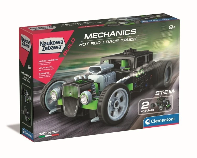 Naukowa zabawa. Hot Rod i race truck, Clementoni