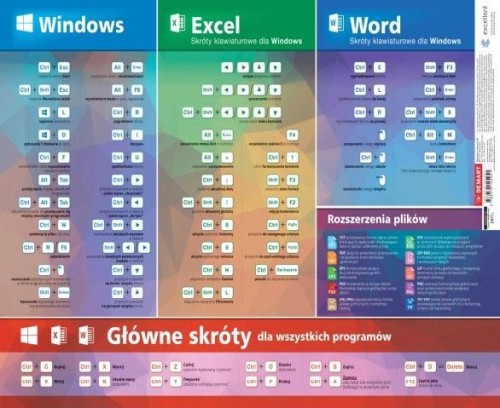 Podkładka na biurko skróty do MS Office, Demart