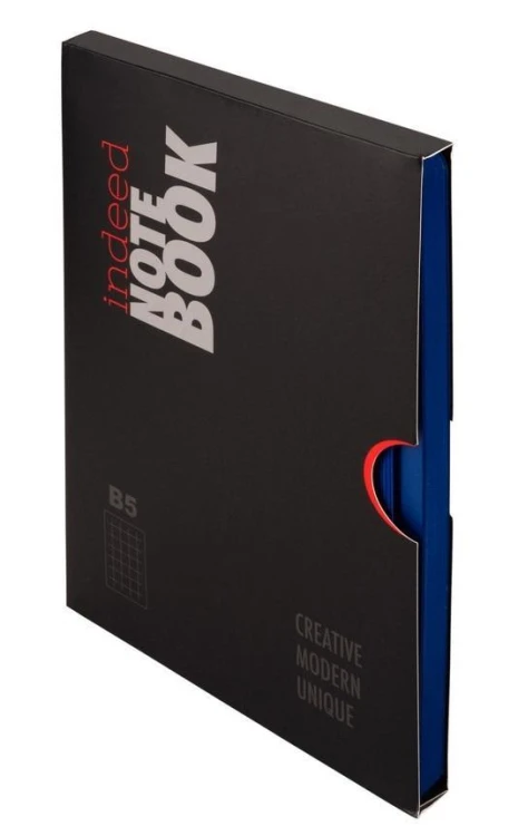 Notes B5 kratka Indeed granatowy, Antra