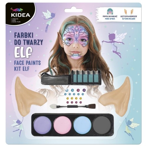 Farbki do twarzy zestaw Elfie uszy KIDEA, DERFORM
