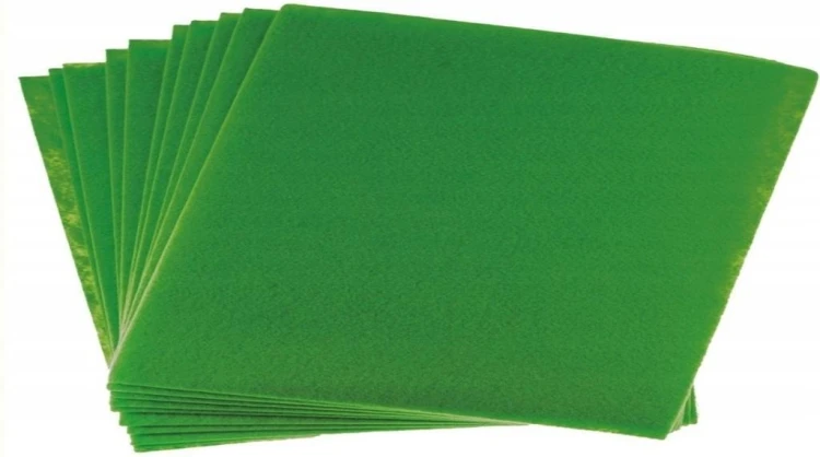 Filc A4 ciemnozielony 1mm 10szt, Brewis