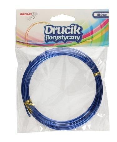 Druciki florystyczne 3mx2mm niebieskie, Brewis