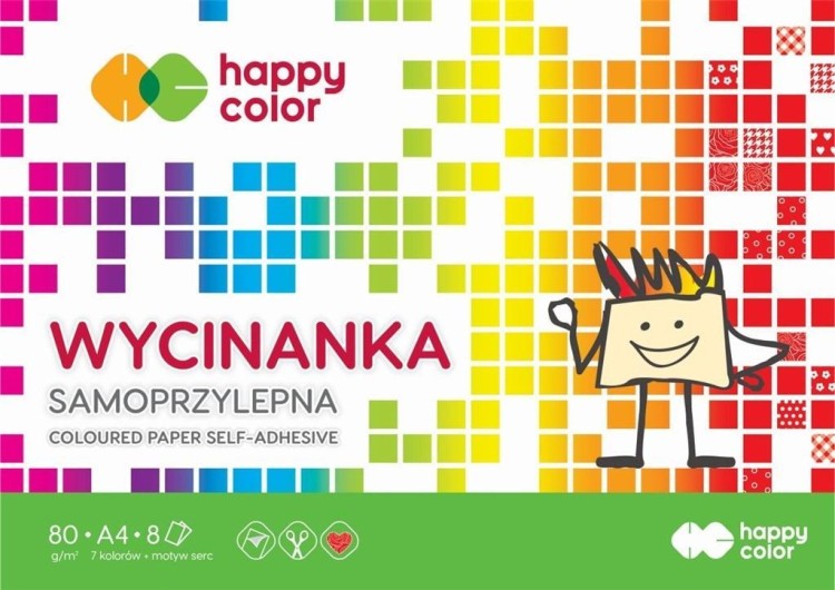 Wycinanka samoprzylepna A4/8K HAPPY COLOR, GDD