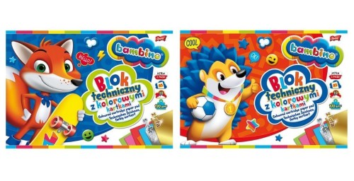 Blok techniczny kolor A3/10K (10szt) BAMBINO