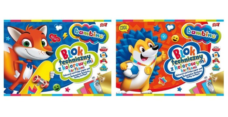 Blok techniczny kolor A3/10K (10szt) BAMBINO