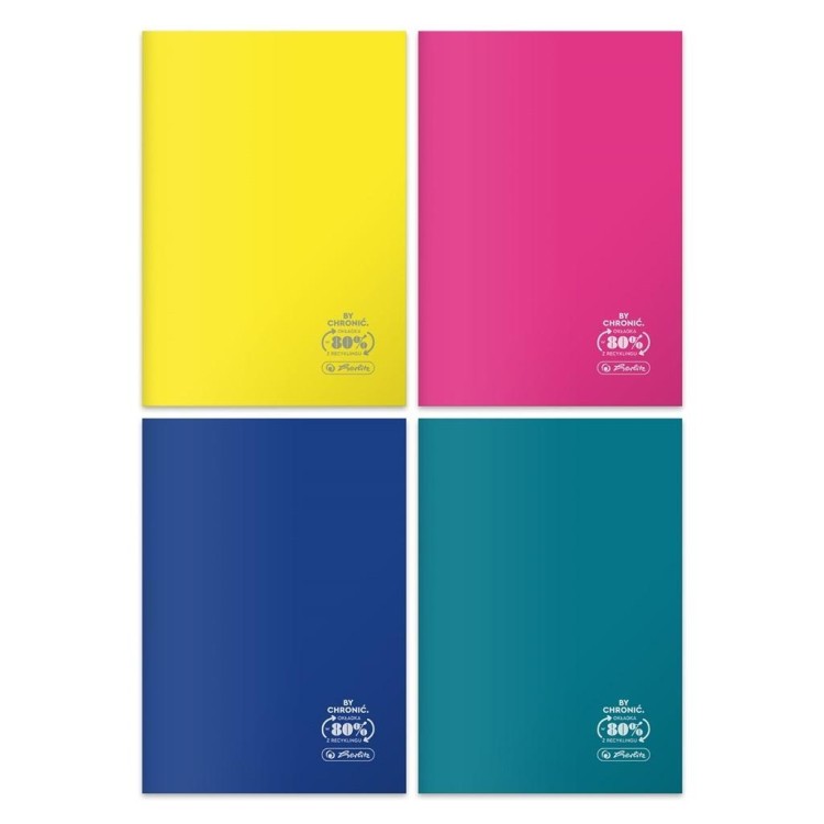 Zeszyt B5/60K kratka Eco PP Colors (5szt), HERLITZ