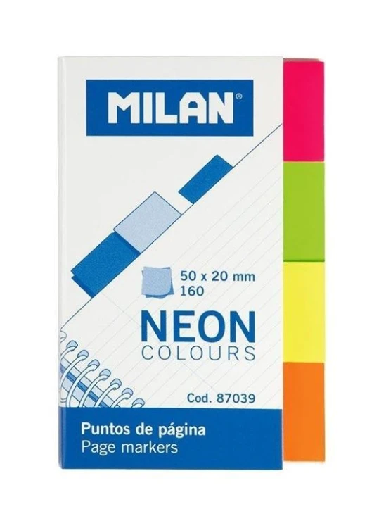 Indeksy neon kolorowe 50x20mm MILAN, MILAN