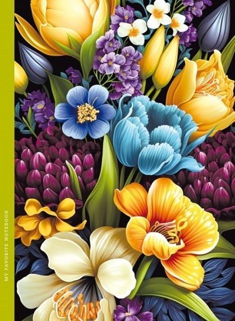 Notatnik ozdobny 143x200/48K kratka TW Flora