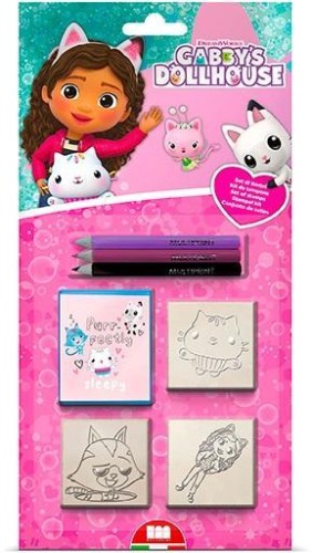 Koci Domek Gabi - pieczątki 3szt, Multiprint