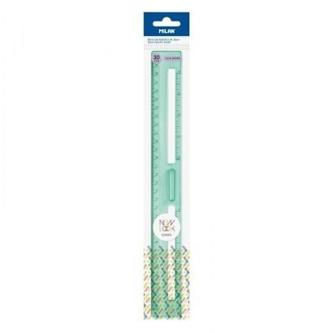 Linijka 30cm New Look zielona MILAN, MILAN