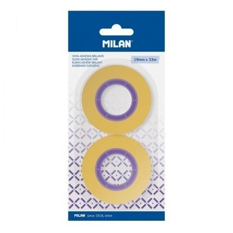 Taśma przezroczysta 19mm x 33m 2szt MILAN, MILAN