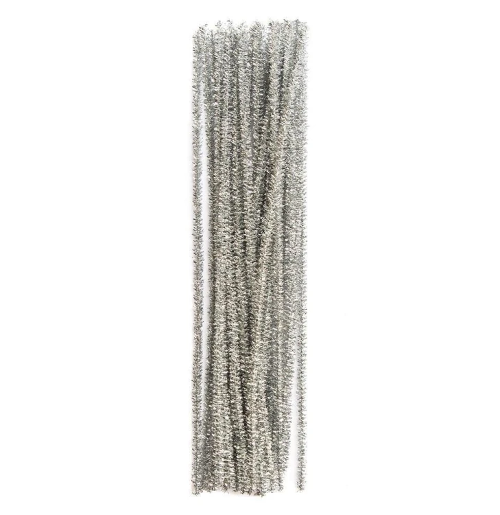 Druciki kreatywne 30cm srebrne 25szt, Dalprint