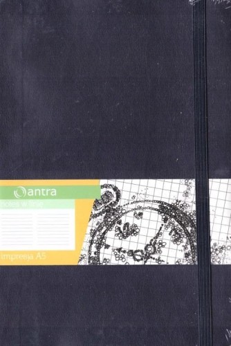 Notes A5 Linia Impresja granatowy, Antra