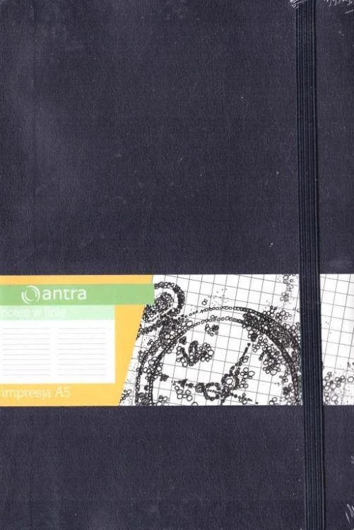 Notes A5 Linia Impresja granatowy, Antra