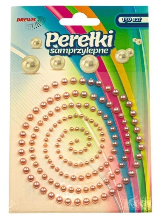 Perełki samoprzylepne różowe, Brewis
