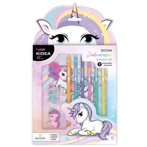 Zestaw szkolny Unicorn 9el KIDEA, DERFORM